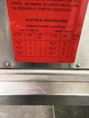 USED 2012 GROEN TDB-20A, TA/2