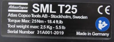 NEW ATLAS COPCO 4390203200 POSITION TORQUE ARM LINEAR SML-T-25 BTL002L RIL-5C