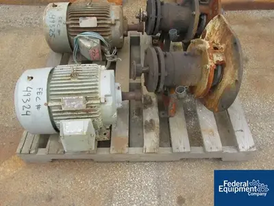 USED Wanner Engineering Stan-Cor Pump Impeller With motor, KYNAR