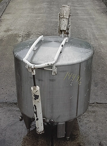 Used 300 GALLON OPEN TOP MIXING TANK 300 GALLON TANK Stainless Steel Tanks New Jersey US | Champion Trading Corporation #424577