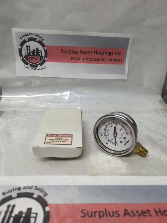 New | in-Stock MARSH J7658 Universal Pressure Meters Ohio US | Surplus Asset Holdings #1226010