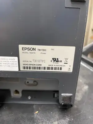 Used EPSON Used Epson TM-T20II Thermal Receipt POS Printer HLR Thermal Printers Illinois US | Falcon Restaurant Supply #1376377