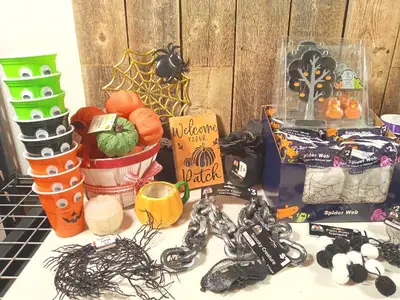 Huge lot of Halloween (cups, spider web, etc.)