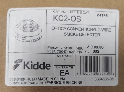 NEW Kidde KC2-OS