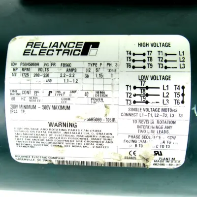 USED RELIANCE ELECTRIC P56H5069H