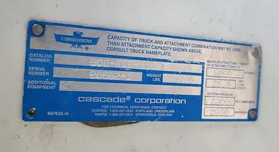 USED 2001 CASCADE 60G-RCP-116