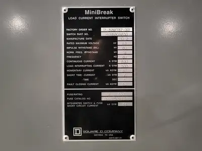 USED SQUARE D HVMB305200
