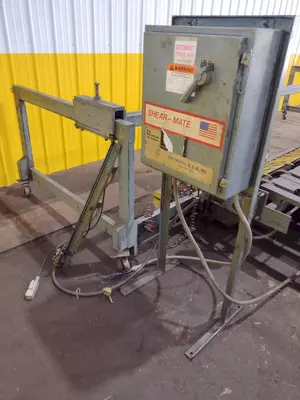 13' x 1/4" AMADA MODEL #M-4065 MECHANICAL POWER SQUARING SHEAR, FRONT GUAGING, CONVEYOR & STACKER: STOCK #19272