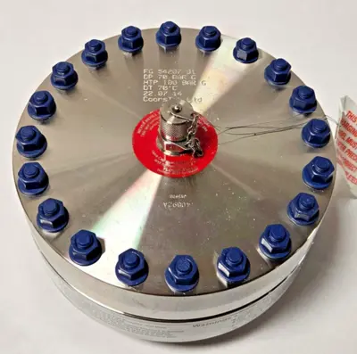 FlowGuard Pulsation Dampener FG 54207/01 FD-20-70-NTF-SS-A-1" NPT CoorsTek