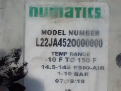 Used NUMATICS L22JA452O000000 Pumps Ohio US | HGR 24 #1128416