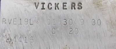 REFURBISHED VICKERS PVE19L-Q1830-9-30-C-20 HYDRAULIC PUMP DG4V-3S-2A-M-FW-B5-60