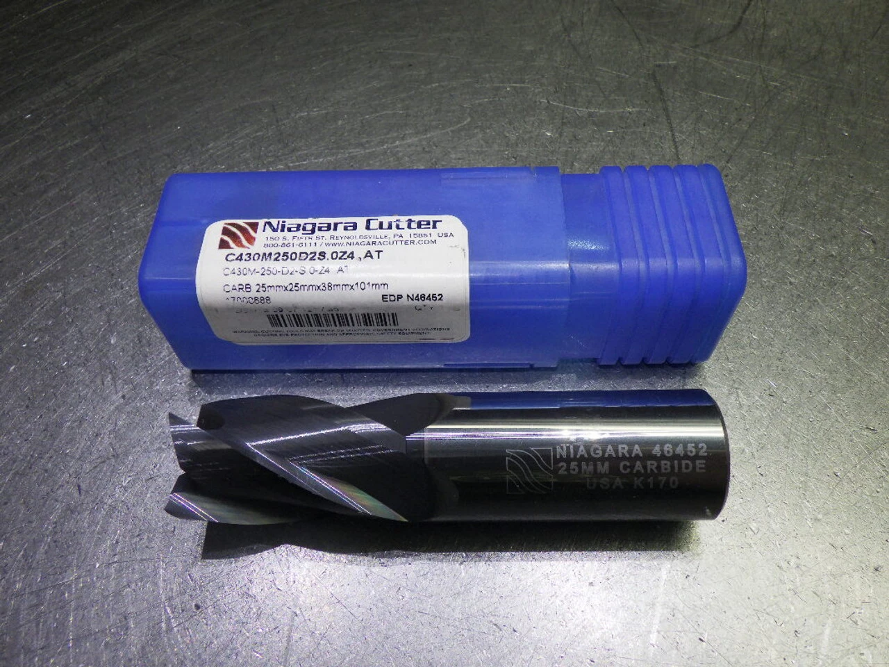 Niagara 25mm 4 Flute Carbide SQ Endmill C430M-250-D2-S.0-Z4 AT (LOC2900A)