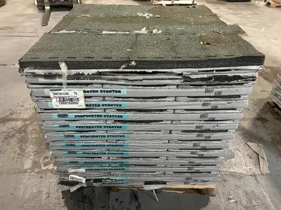 TAMKO Pallet of 69+ Bundles of- Perforated Starter 105 lin. ft. Eave and Rake Roofing Starter Strip Shingles Retail Value of $3,309.93