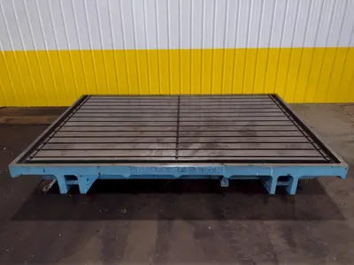 90'' X 130'' T SLOTTED LAYOUT TABLE / FLOOR PLATE: STOCK 17536
