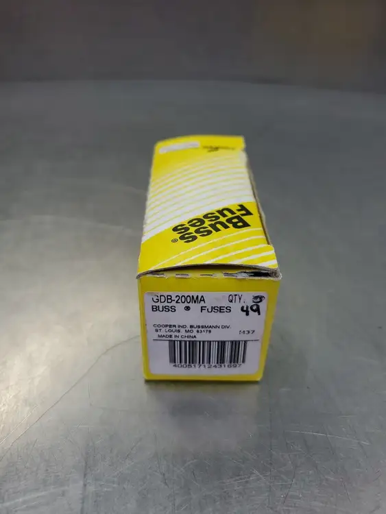 Used Cooper Bussmann GDB-200MA Fuses | Palmetto Automation #1150186