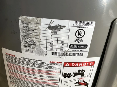 Used RHEEM XE38S06ST45U1 Water Heaters Michigan US | Miedema Asset Management Group #1312757