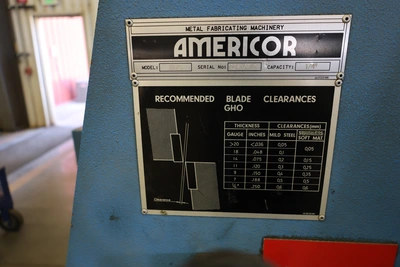 AMERICOR 1025 Power Squaring Shears (Inch) | Liberty Machine Works LLC (5)