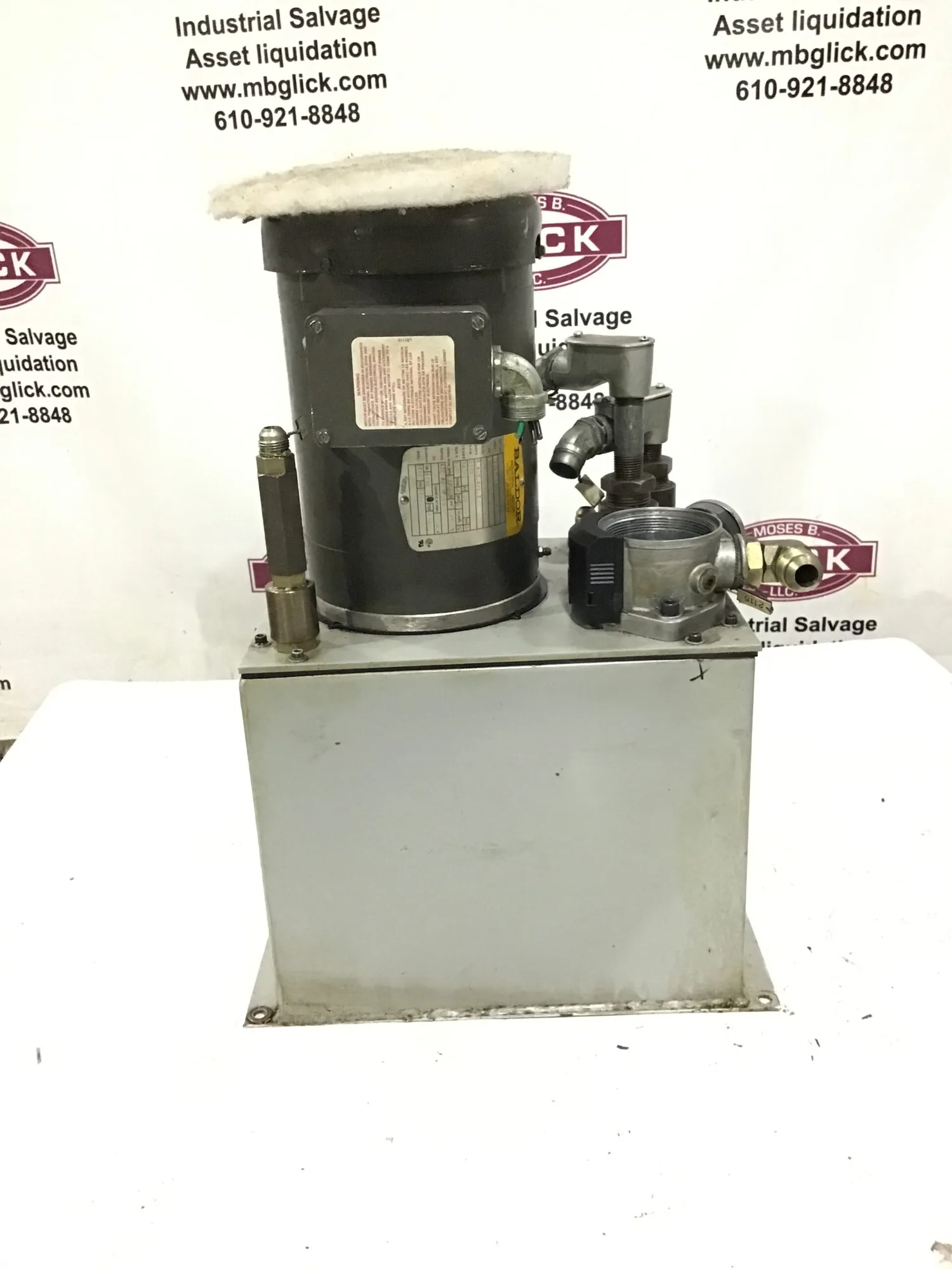Industrial Hydraulic Power Unit w/Baldor Industrial Motor 3PH 1HP