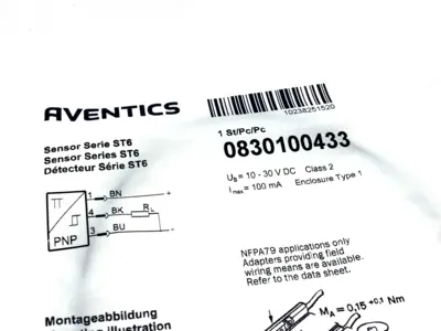 0830100433 | Aventics  Sensor Series ST6 - New
