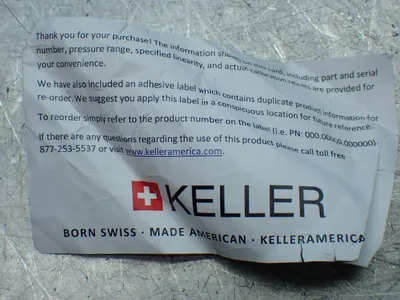 New | in-Stock KELLER 1023.00102.051912 Pressure Transmitters Ohio US | HGR 24 #904386