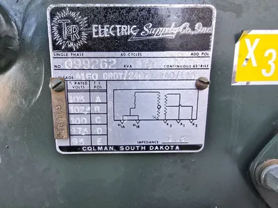 37.5 KVA Single Phase T&R Pad Mount Transformer 4160 GY 2400 to 240 120 IMP 1.8