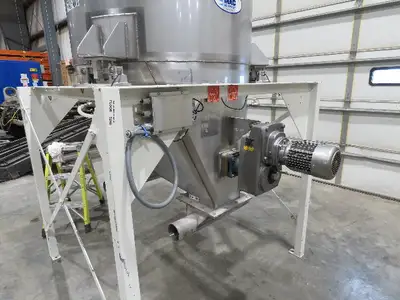 MAC Equipment Stainless Food Grade Dry Batch Mixer 48" Tank with Scales 40Cu/Ft