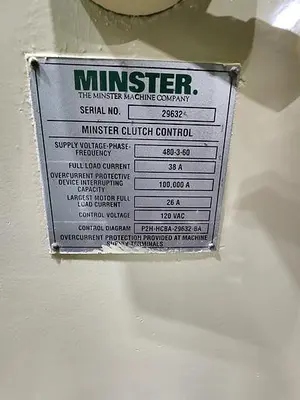 USED MINSTER P2H-100