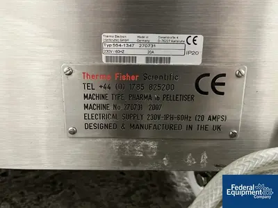 USED Thermo Scientific Thermo Scientific Pelletizing Line, Model 557-6050