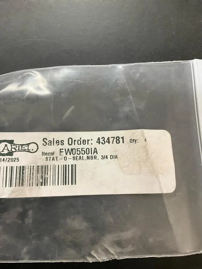 Ariel STAT-O-SEAL,NBR, 3/4 DIA PN: FW0550IA
