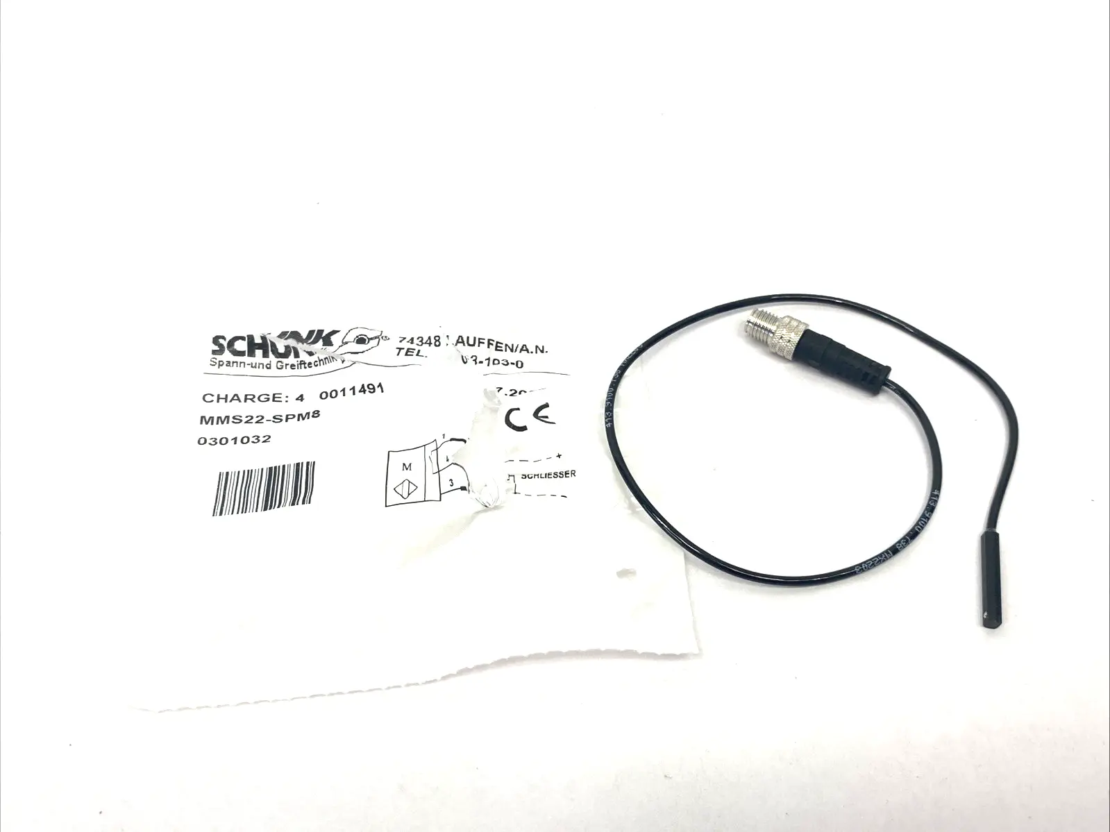 New | in-Stock Schunk Magnetic Proximity Sensor Switch M8 3-Pin 301032 Proximity Sensors Michigan US | Maverick Industrial Sales #1394178