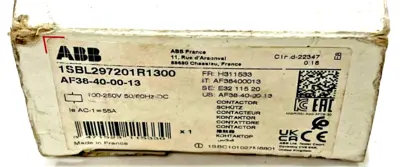 NEW ABB 1SBL297201R1300 CONTACTOR RELAY AF38-40-00-13