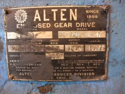 Alten DG-990S-2-47 Gearbox