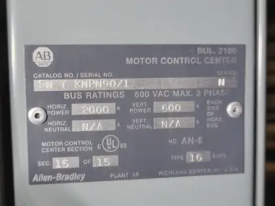 USED ALLEN BRADLEY BULLETIN 2100