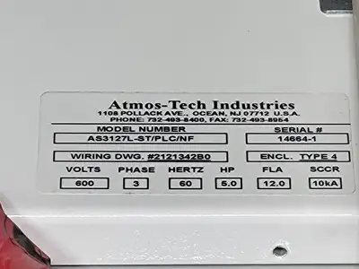 NEW ATMOS-TECH AS3127L-ST/PLC/NF