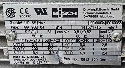USED 2007 BUSCH GMBH RA 0025E 543