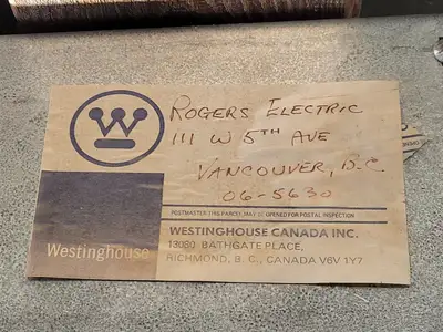 USED WESTINGHOUSE NHFB
