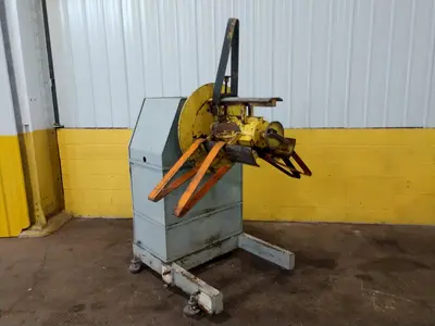 6000 LB 3 TON X 18" COE MODEL #CRP-PO-6018 PULL OFF SINGLE END COIL REEL UNCOILER: