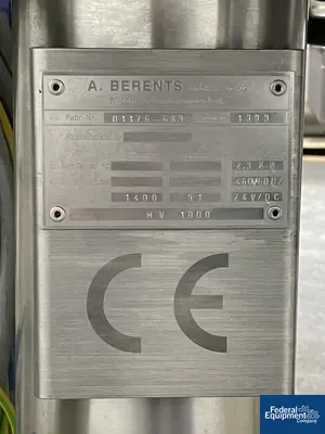 USED BECOMIX 1,200 Liter A Berents  Becomix Model RW 1200 CD + F1000