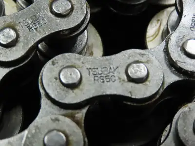 Tsubaki RS50 Steel Roller Chain 2-Strand 3/8" Center Roller 5/8" Pitch 36' x 2"