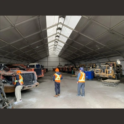Sprung 85ft Wide x 165ft Long Canvas Building
