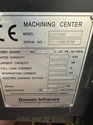 2008 DOOSAN DNM 500 Vertical Machining Centers | Midstate Machinery (10)