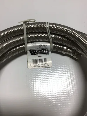 Watts 4560DWSS Stainless Steel Faucet Supply Line 3/8″ Compression 60″ Long
