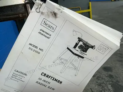 Used CRAFTSMAN 113.23110 Woodworking Radial Arm Saws Ohio US | HGR 24 #1345451