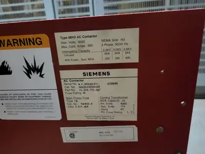 Used SIEMENS 88H3533034A1AT Switchgears British Columbia CA | Lenmark #240633