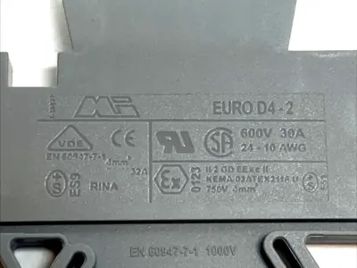 USED MORSETTITALIA DIN RAIL TERMINAL BLOCK LOT OF 2