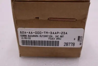 NEW MAC VALVES INC 82A-AA-000-TM-DAAP-2DA VALVE STOCK H1215