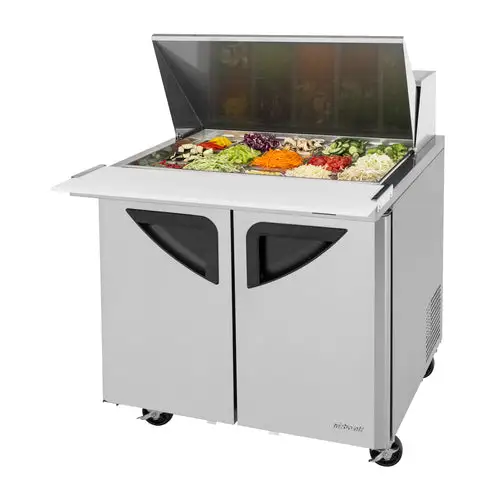 Turbo Air TST-36SD-15-N6 36" Super Deluxe Mega Top Sandwich/Salad Prep Table w/ Refrigerated Base, 115v