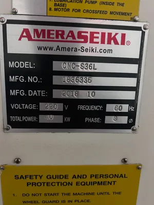 2018 AMERA SEIKI CNC-S36L CNC, Turning Center | Machinery Central (8)