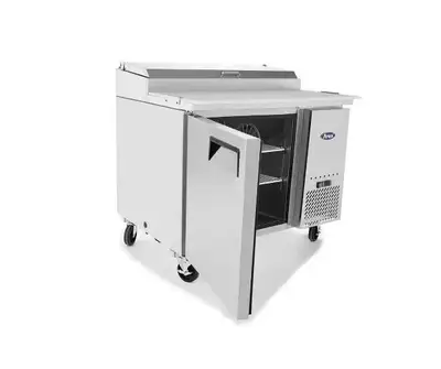 New | in-Stock Atosa New Atosa MPF8201GR 44'' Pizza Prep Table Food Prep Tables Illinois US | Falcon Restaurant Supply #1375337
