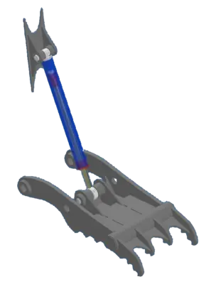 TAG Main Pin Hydraulic Thumb Thumbs - Excavators | Mid South Machinery (1)